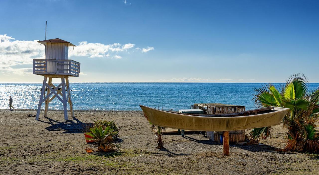 Apartamento completo de 1 dormitorio a 50m de la playa La Cala Del Moral Exterior foto
